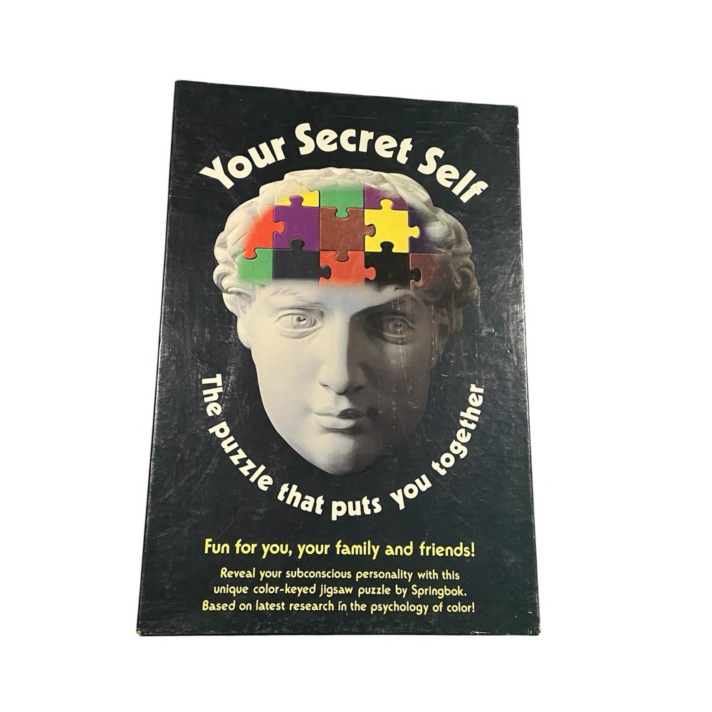 Vintage Springbok Your Secret Self Personality Profile Puzzle Complete Game